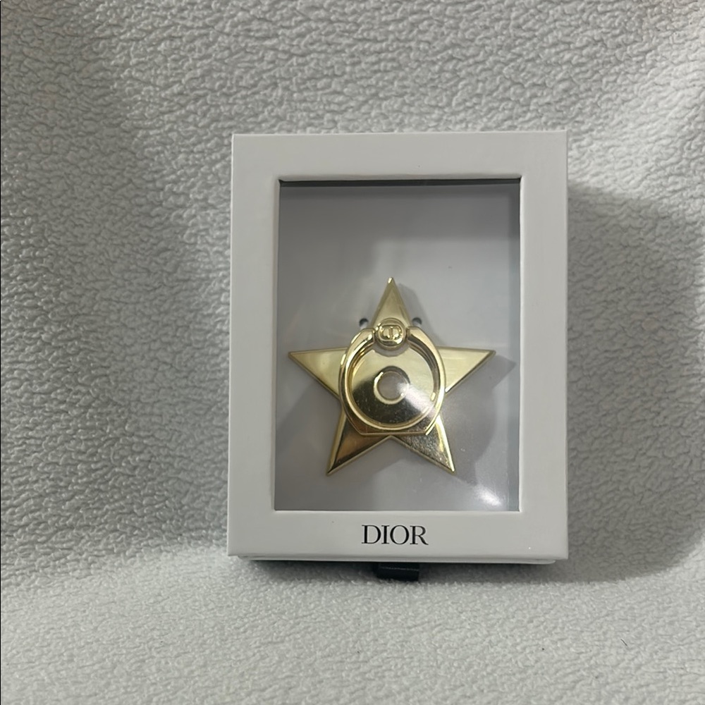 Dior Gold Star Phone Ring